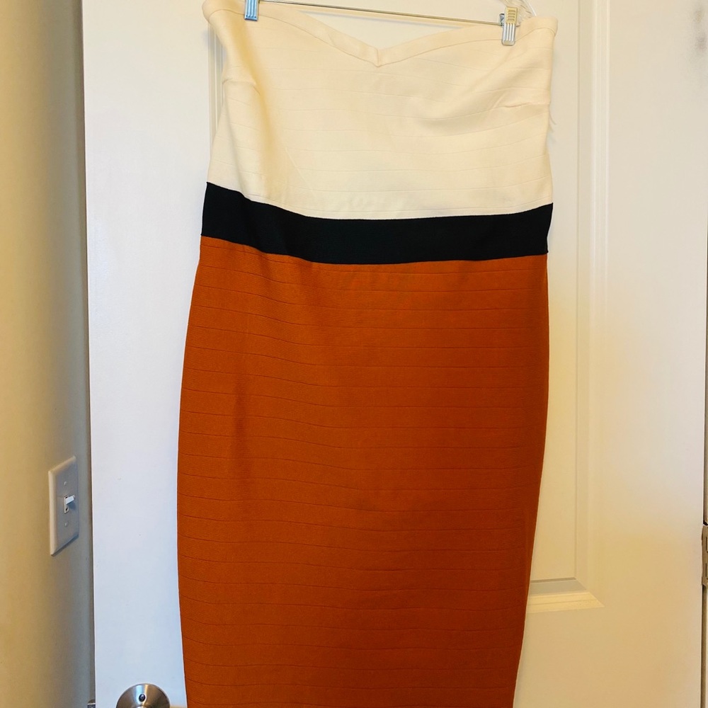 Sexy NWT Bandage Bandu Monochrome Bodycon Dress